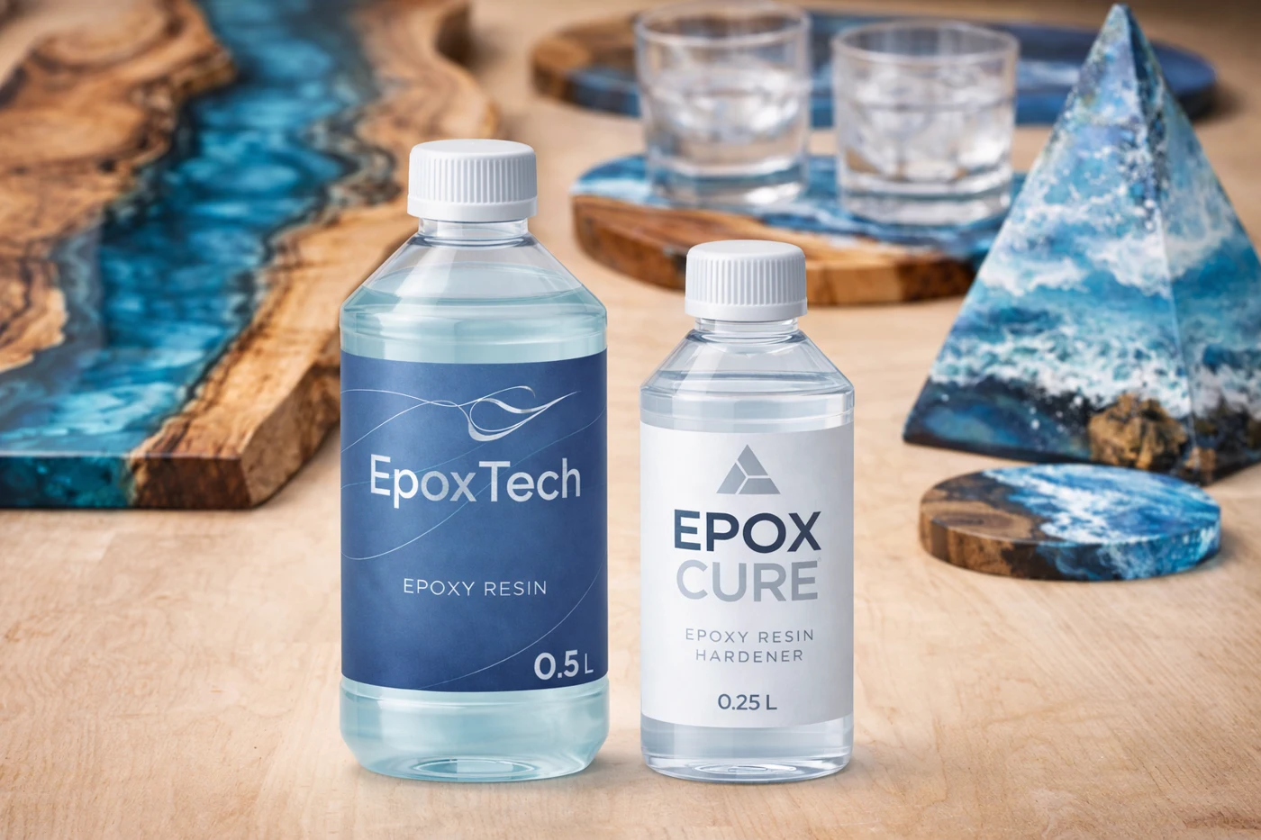 System Epox Tech obok dekoracyjnych odlewów z żywicy